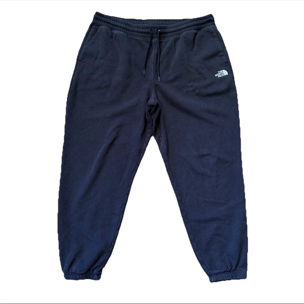 North Face Pants Women’s XL Black Tapered Jogger Sweatpants Pockets Logo